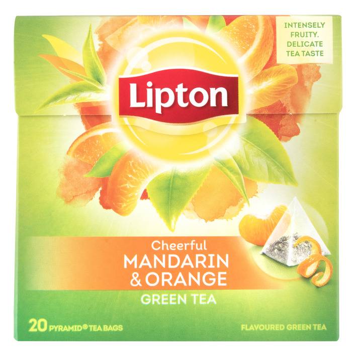 Tēja Lipton PY Mandarin Orange green 20s x 1.8g, 36g