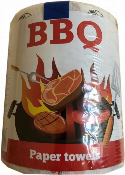 Papīra dvieļi  BBQ 300 loksnes