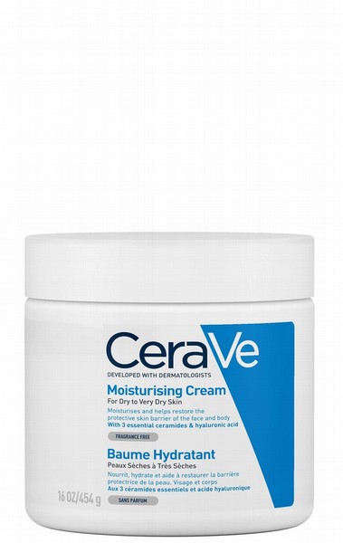 Mitrinošs krēms CERAVE sausai un ļoti sausai ādai, 454g