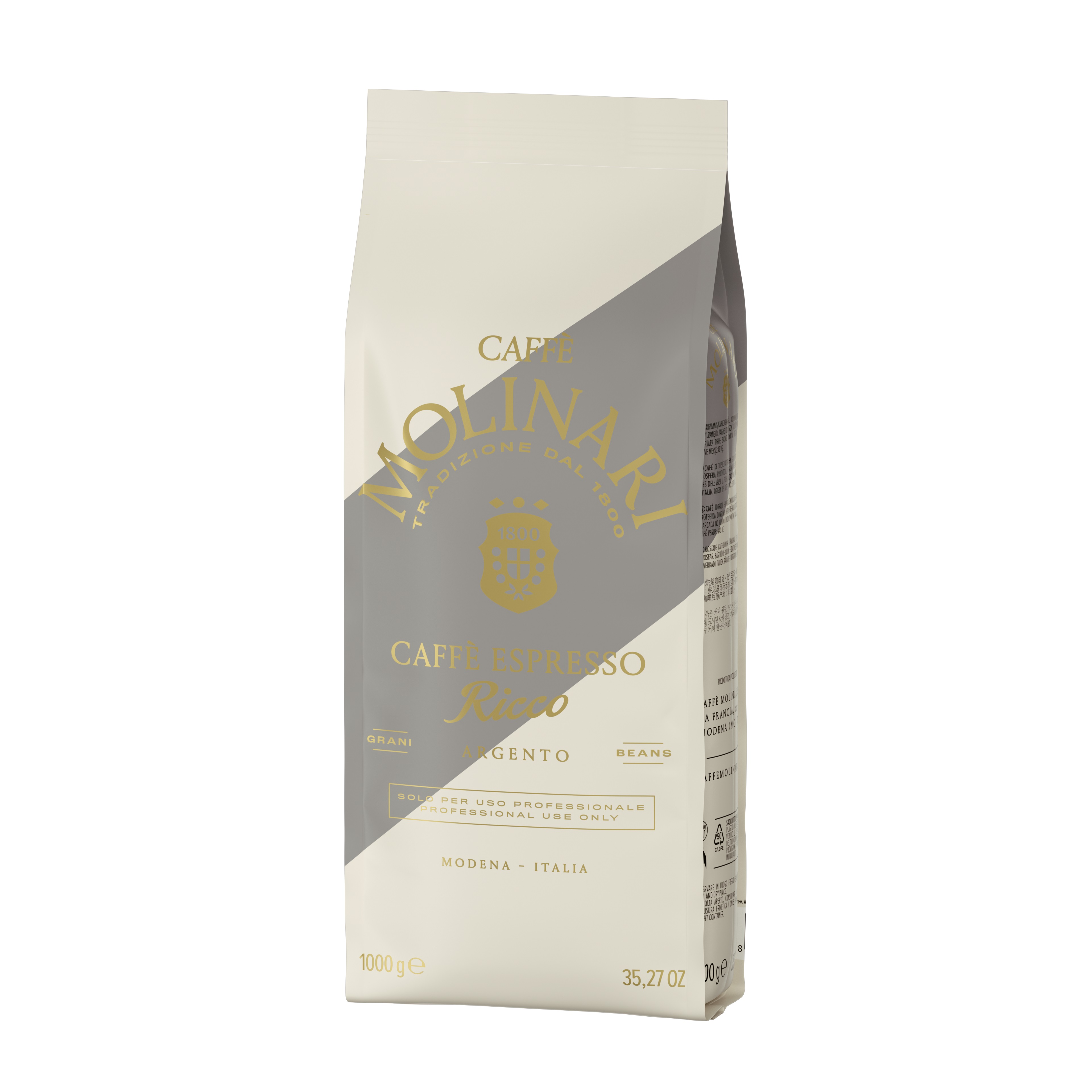 Kafijas pupiņas Molinari Ricco Argento 1kg