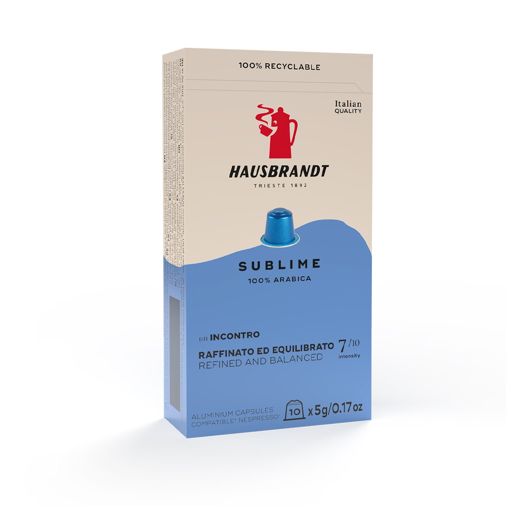 Kafijas kapsulas Hausbrandt Sublime (Nespresso) 100% arabika 50g 10 gab.
