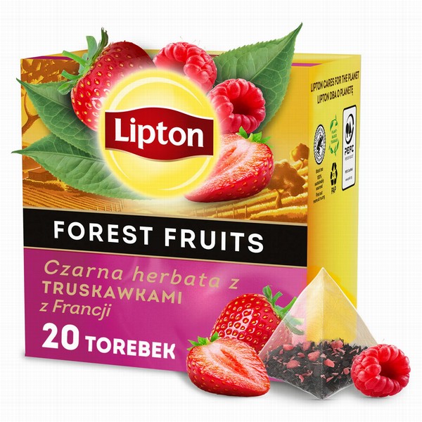 Tēja Lipton PY Black Forest Fruit 20s x 1.5g tējas maisiņi