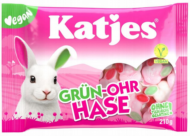 Košļ.konfektes KATJES Grun-Ohr Kase, 210g
