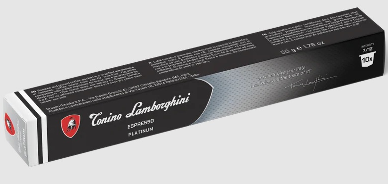 Kafijas kapsulas Tonino Lamborghini Espresso  PLATINUM, 10 pcs, 50g (saderīgas ar nespresso)